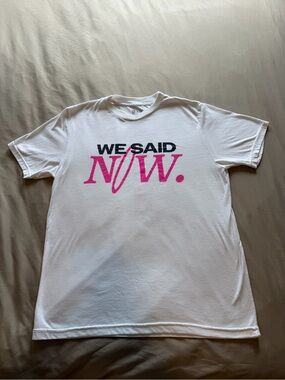 NWSL Soccer Players Association “Some Said Never We Said Now” T-Shirt Medium